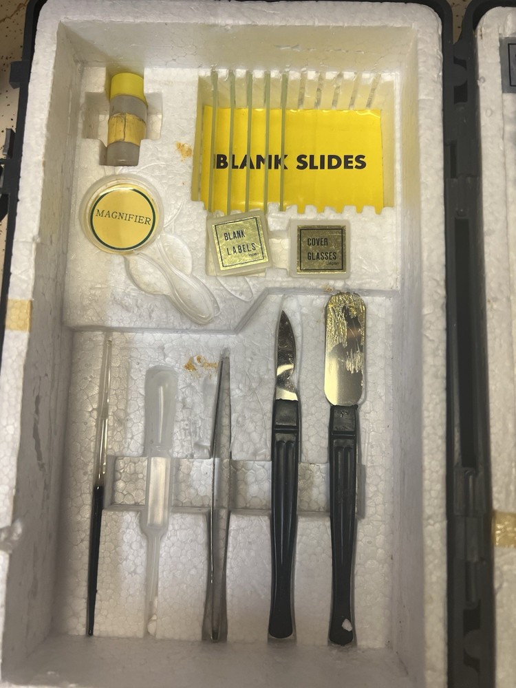 Sears Microscope Set vintage used 900x zoom