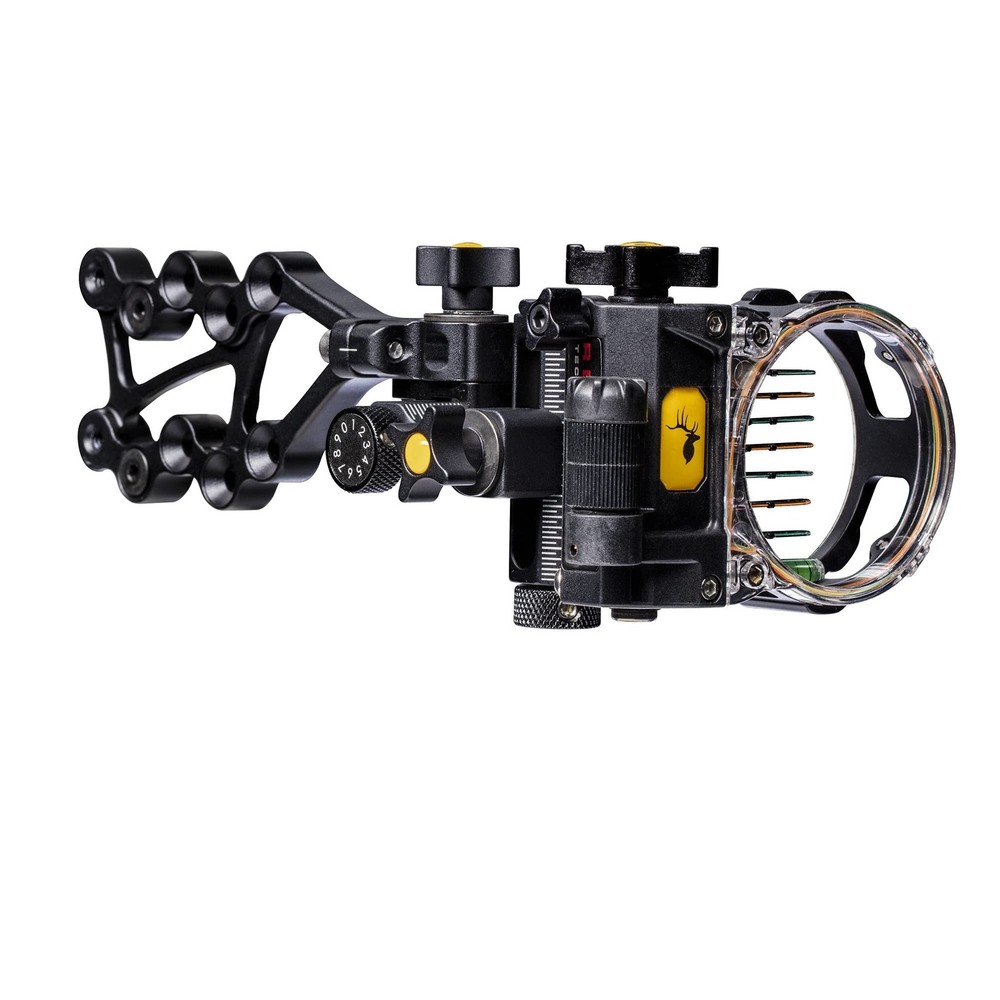 Trophy Ridge React Pro 7 Pin Archery Bow Sight - Tool Less Windage and Elevat...