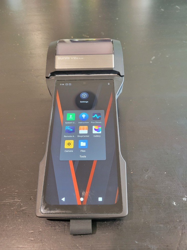 Sunmi V2S Plus Wireless Data POS System HD Camera SN: VM03P1B420109