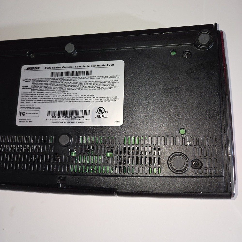 Bose AV20 Control Console No Power Supply No Remote UNTESTED, IN GOOD CONDITION