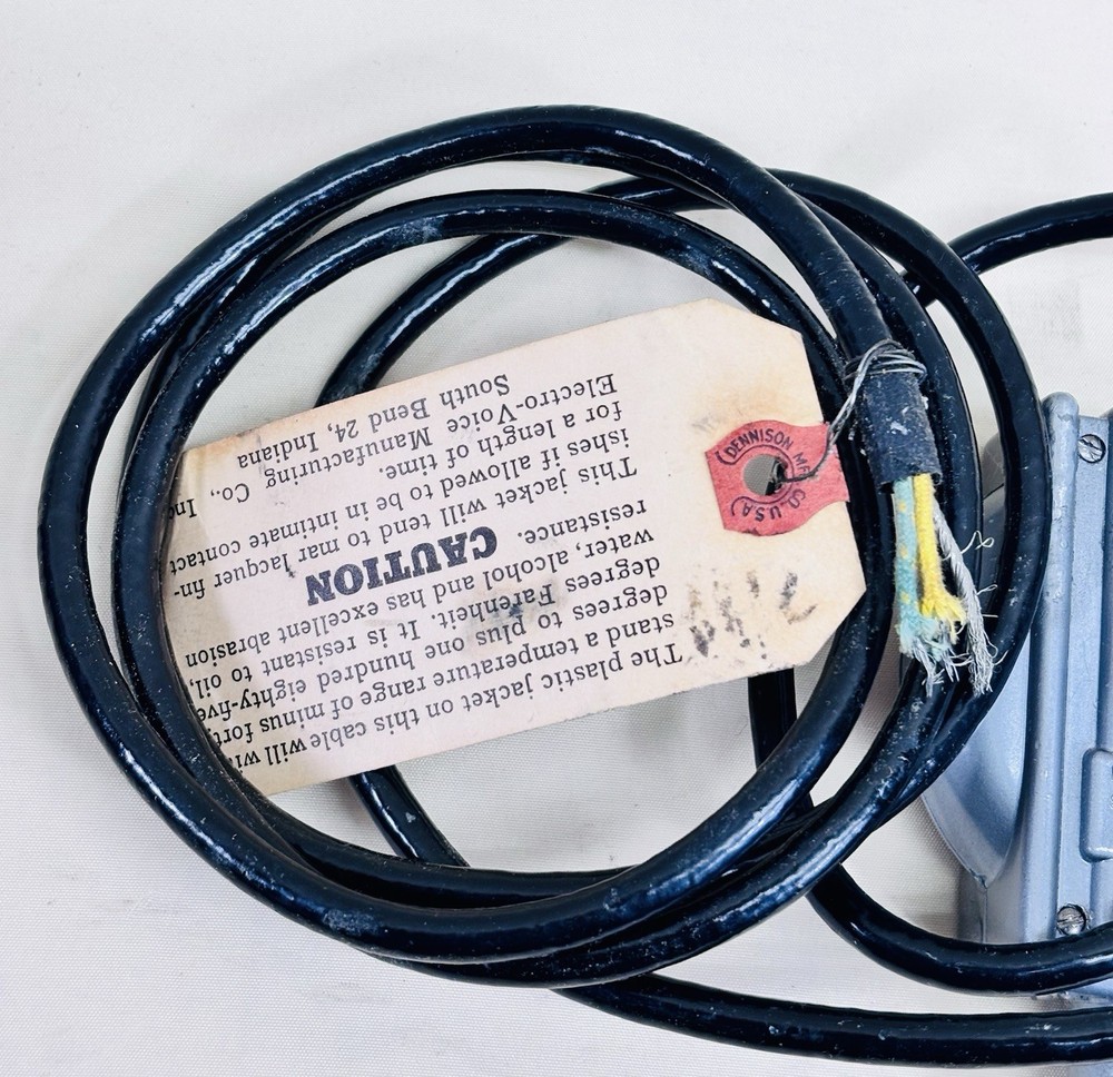 Electro Voice Model 75 Carbon Microphone Vintage w Box Cable Untested