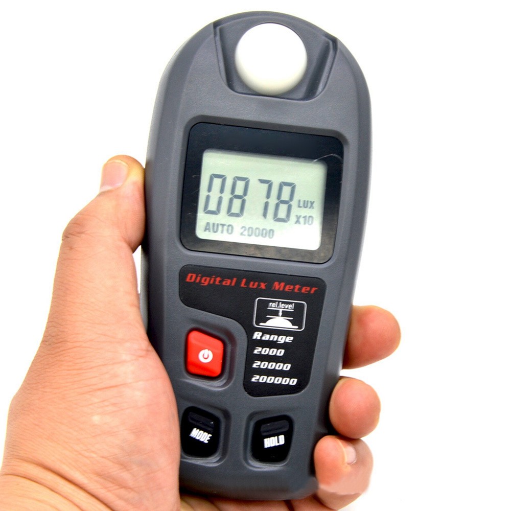 Digital Light Lux Meter Illuminometer Luminometer Detector Tool 0.1~200,000Lux