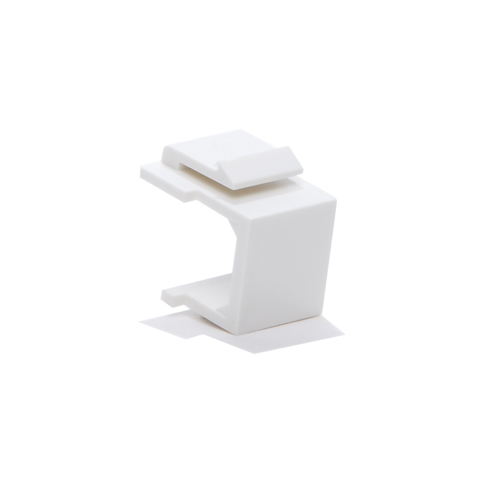 50pcs Snap-in Keystone Blank Insert for Wall Plate White