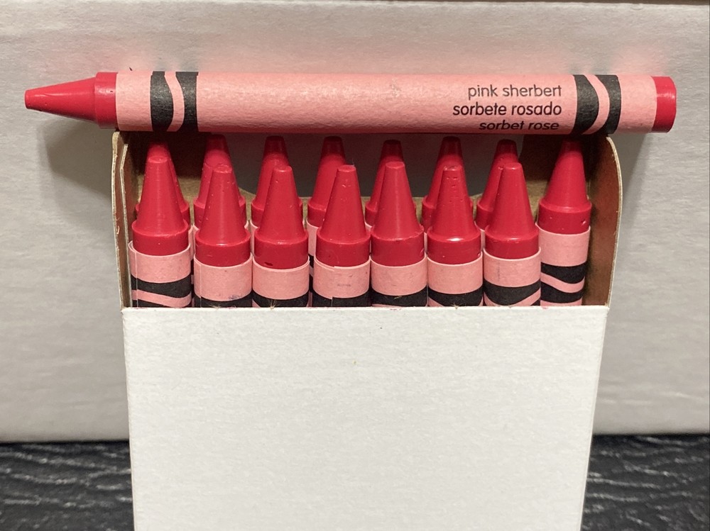(16) Crayola Crayons (pink sherbert) BULK