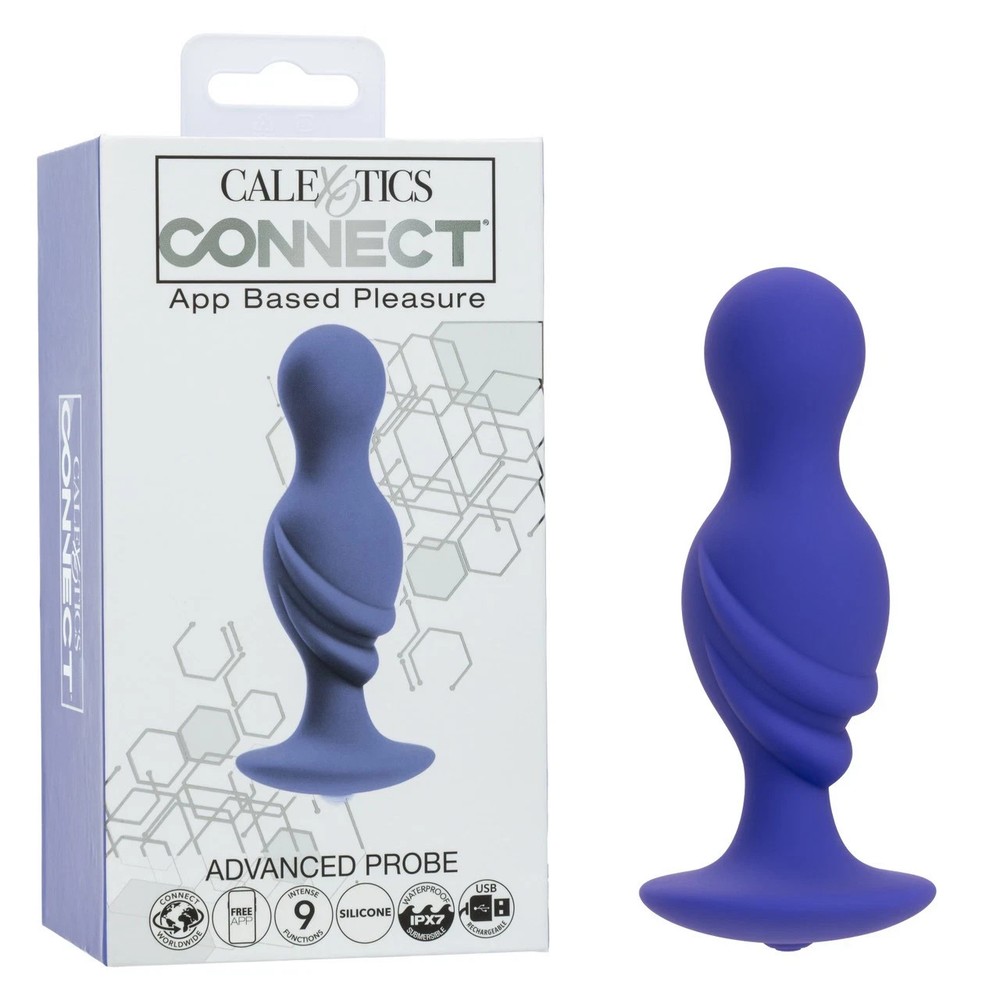 CalExotics Connect Advanced Probe – App-Controlled Rechargeable Silicone Vibe