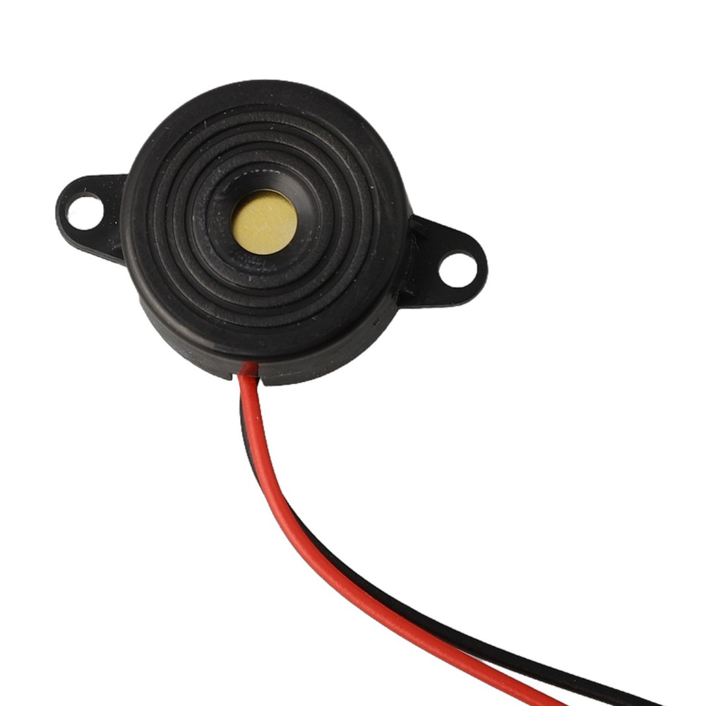 85 DB ABS And Electric Components Piezo Buzzer 12V DC 2 Wired Connctor