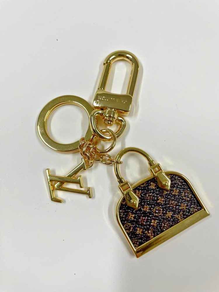 Louis Vuitton Monogram Iconic Keychain Alma Charm Gold Hardware