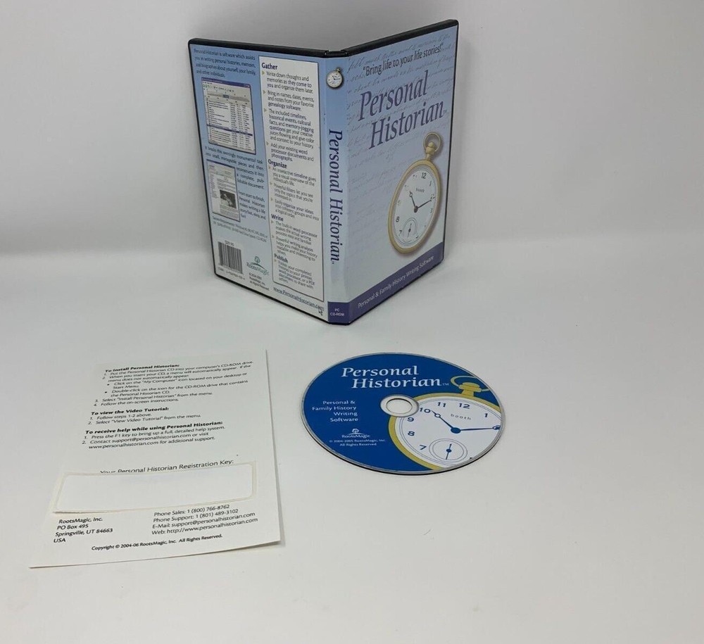 2006 RootsMagic Personal Historian With Key