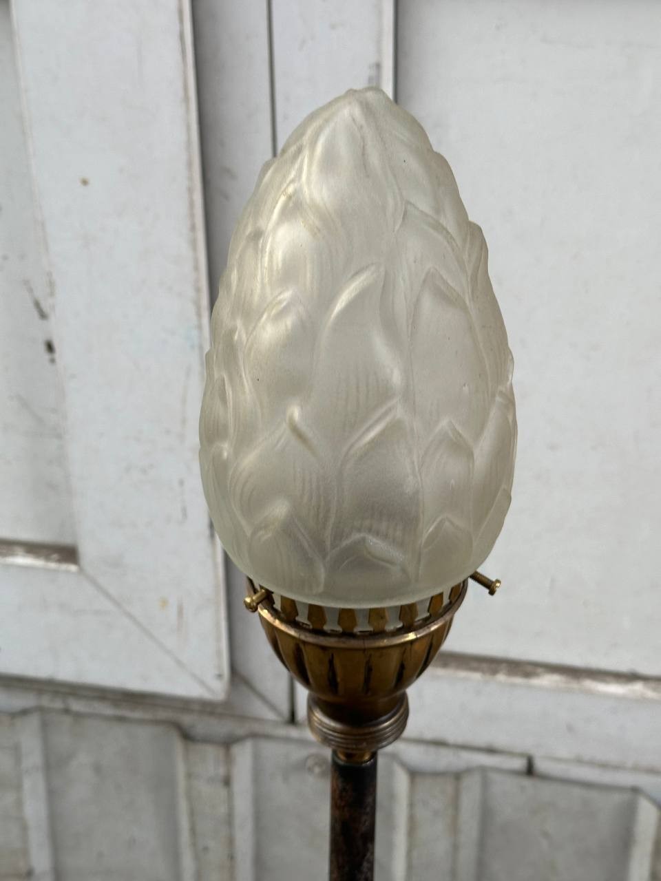 A floor lamp decoration made from a Mosin rifle. WWII military