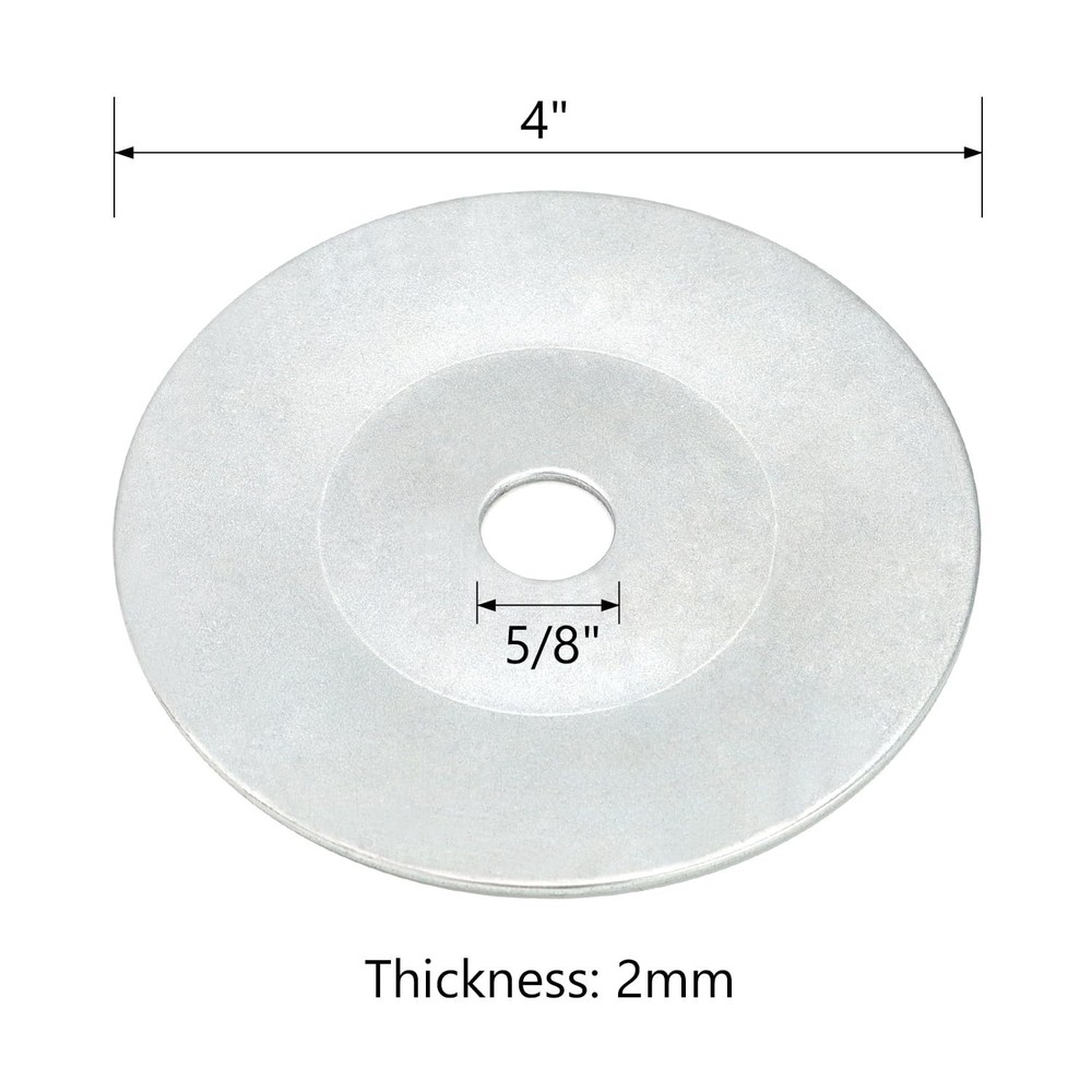 4-Inch Buffer Polisher Airway Flange Kit with Rust-Resistant Iron for Longevity