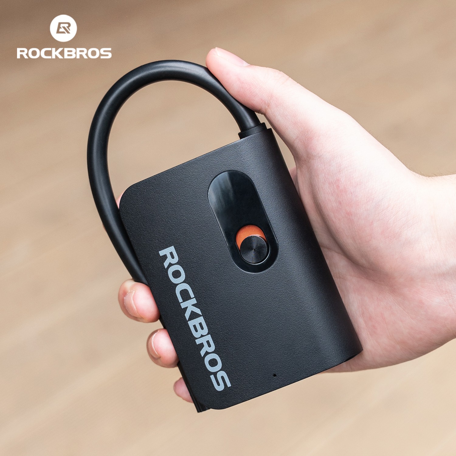 ROCKBROS Electric Pump Mini Bike Tire Pump 70PSI Portable 2600mAh Type-C Gravel