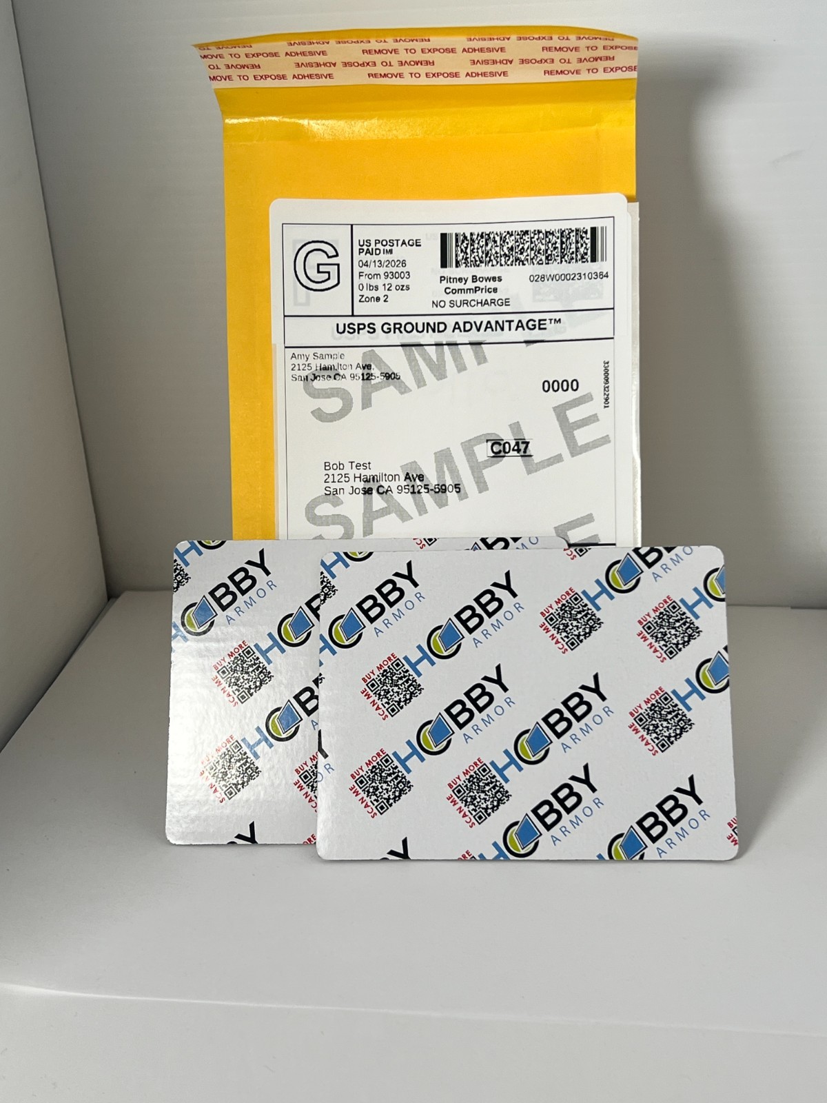 Hobby Box C&C Bubble Mailer Shipping Upgrade