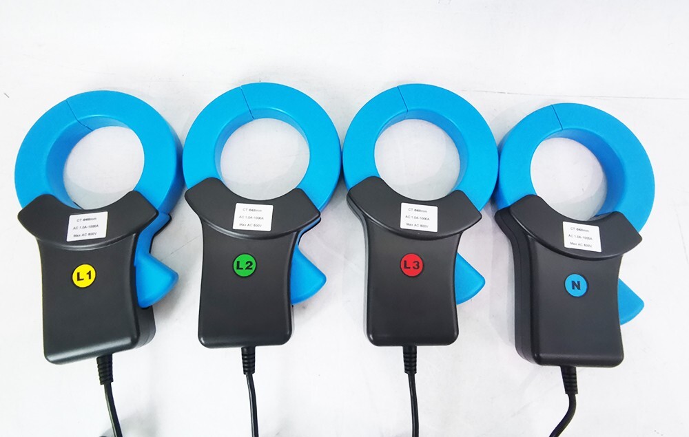 Three Phase Power Quality Analyzer Meter with Current Clamp Range 1.0A~1000A