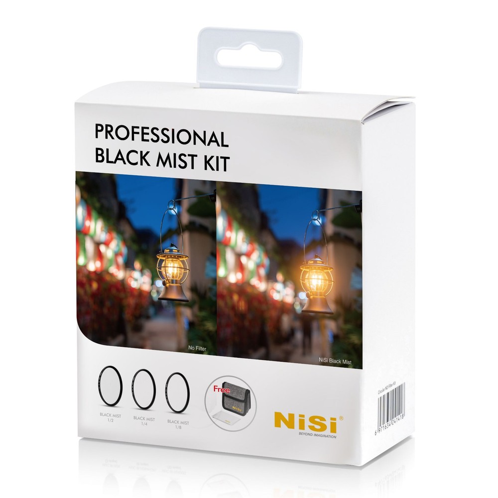 NiSi 67mm Professional Black Mist Kit with 1/2, 1/4, 1/8 and Case