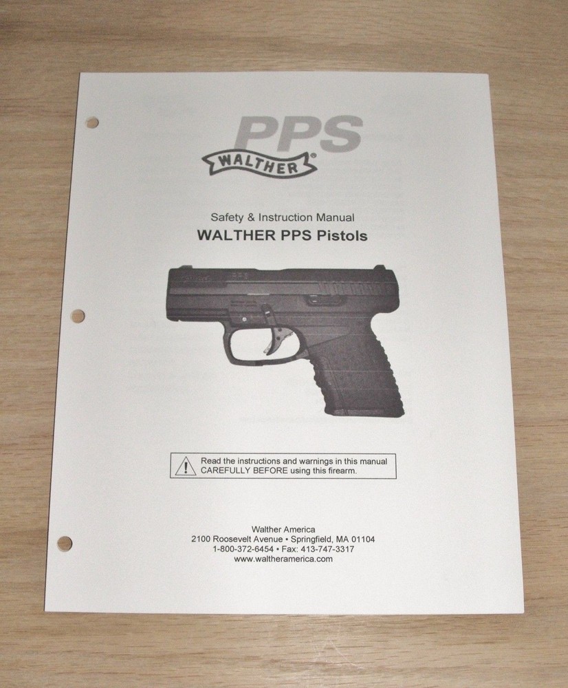 Walther PPS Owners Manual - #M2