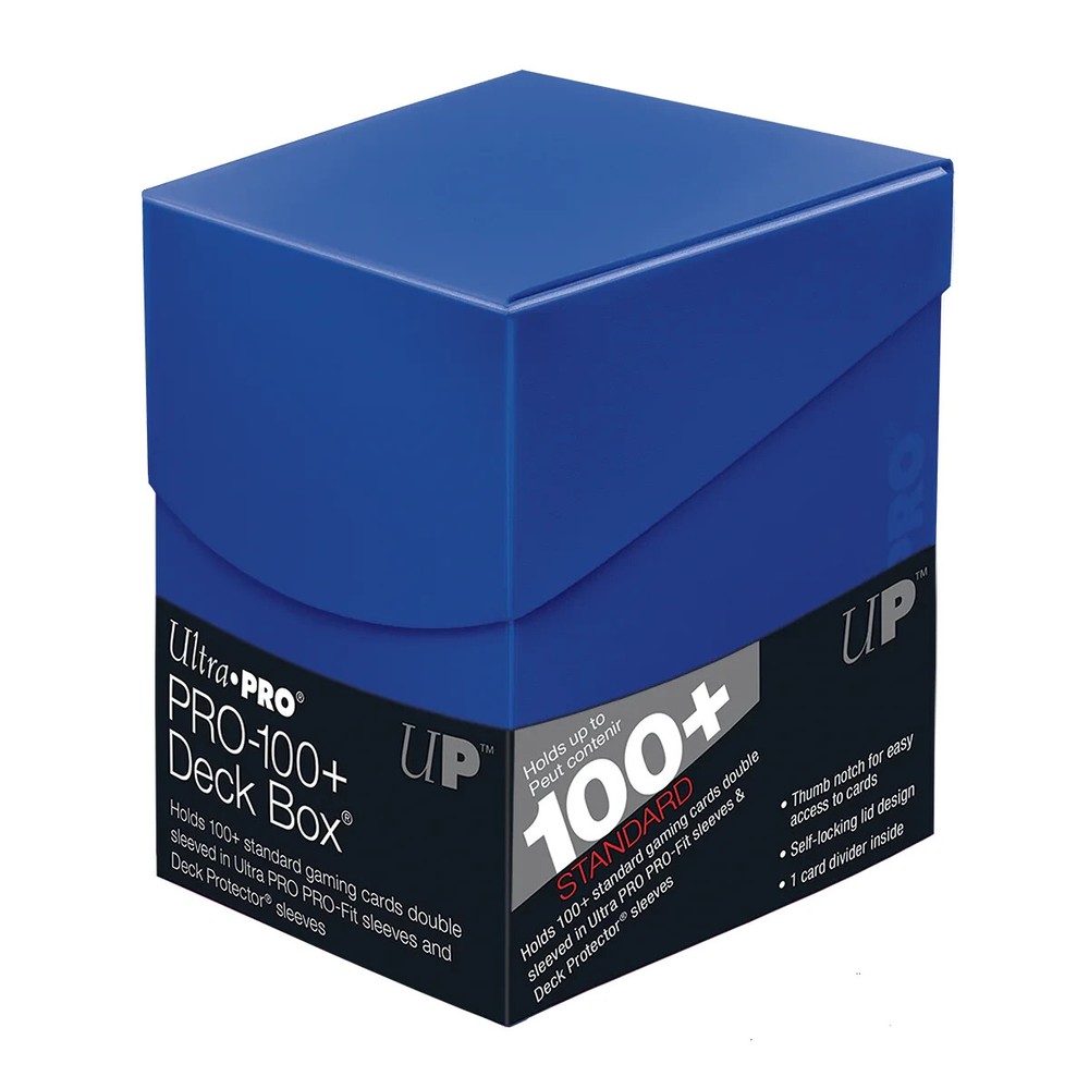 Ultra Pro Eclipse PRO 100+ Deck Box PACIFIC BLUE Locking Lid w/ 1 Card Divider