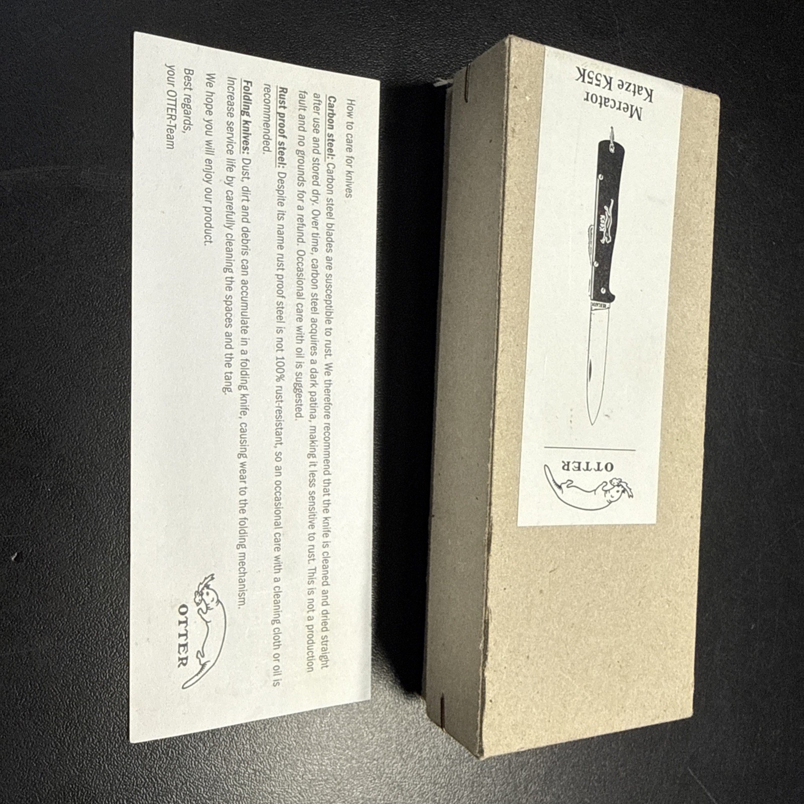 Otter Mercator K55K Katze Messer Rostfrei 10-426K Cat