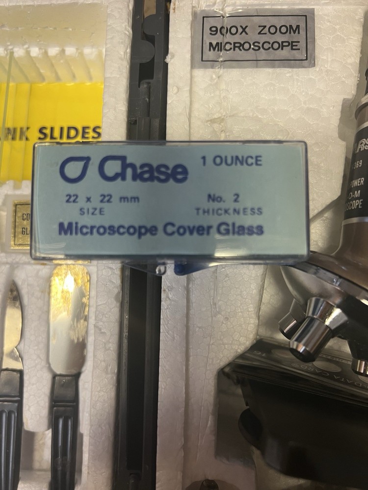 Sears Microscope Set vintage used 900x zoom