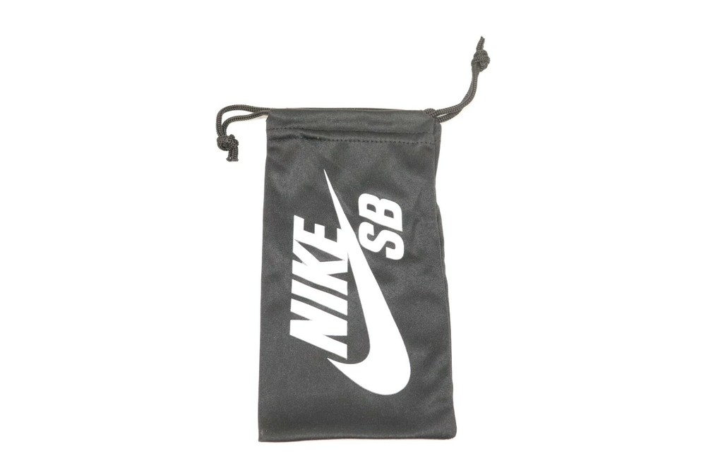 Nike SB Soft Sunglasses/Eyeglasses Case Drawstring Pouch Black White Logo