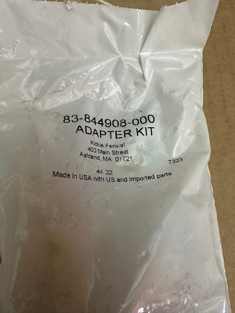 Kidde Range Guard Discharge Adapter Kit Co2 Fire Supression System 83-844908-000