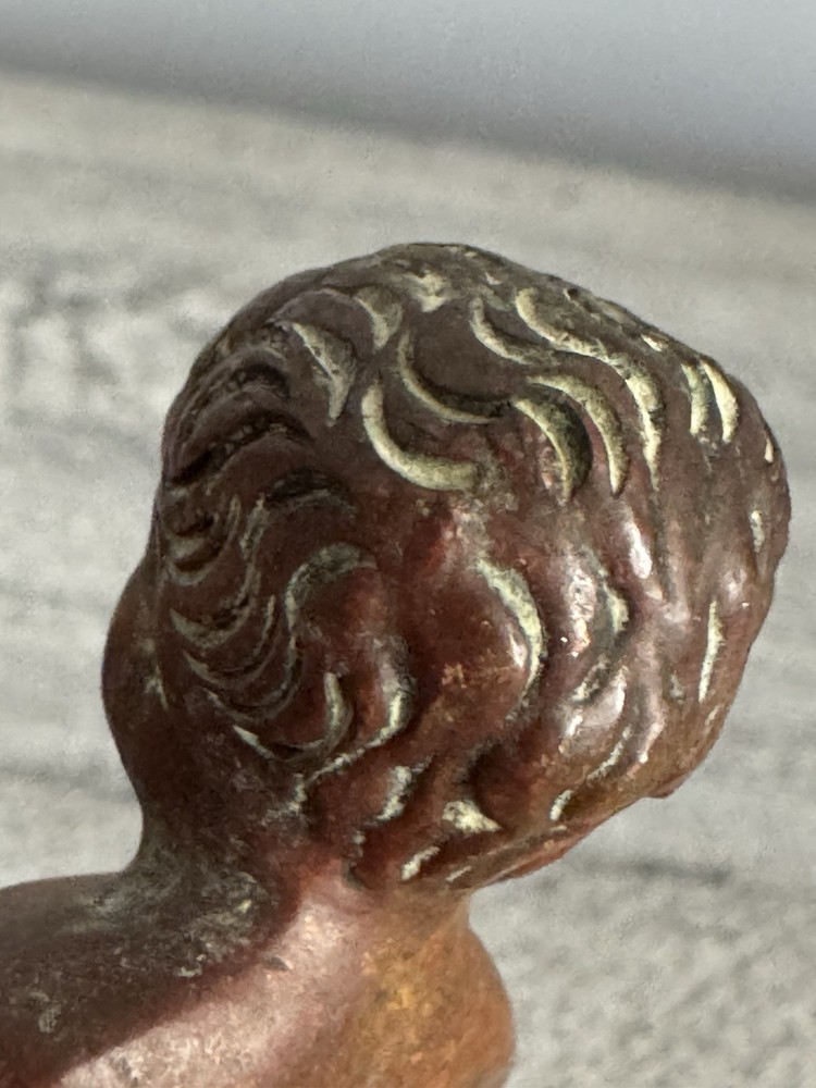 Solid Bronze Copper Antique Mannekin Pis Boy Peeing Piped For Atomizer /Fountain