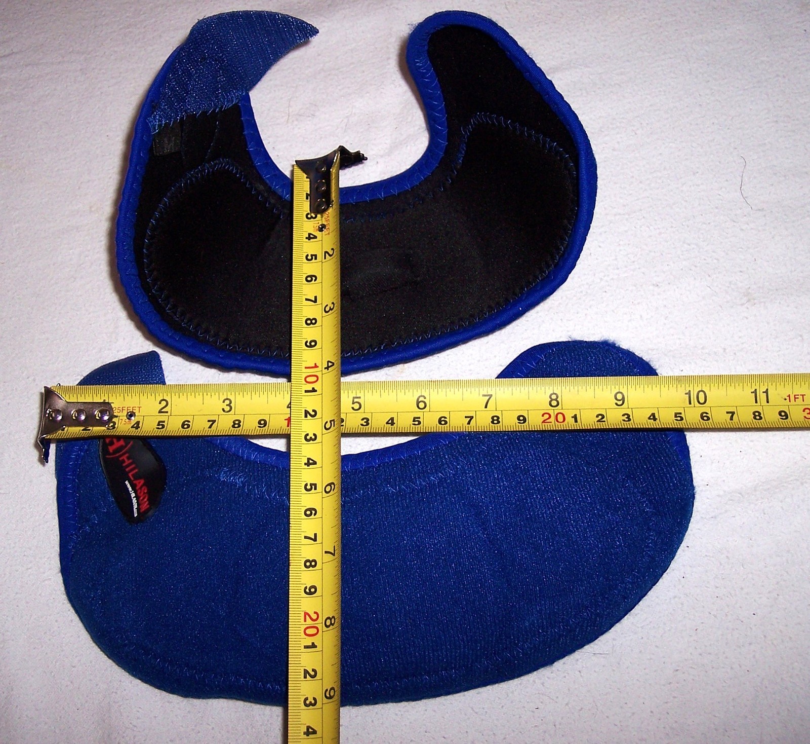 HILASON Bell Boots Pair M Horse No Turn Vented Protect Hook Loop Quick Wrap Blue