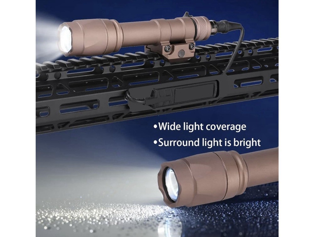Tactical M600B Light Constant Momentary M600 LED Mini Flashlight Sight Hunting