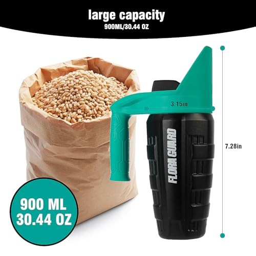 Hand Seed Spreader for Lawn, Adjustable Handheld Grass Seed & Fertilizer