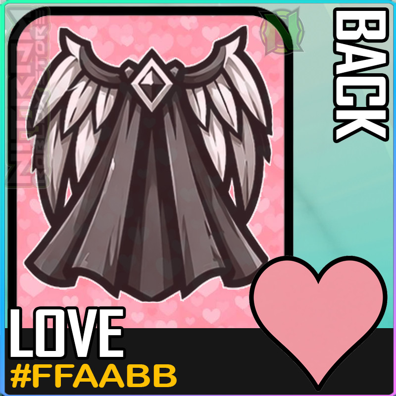 World Zero WZ - COSMETICS - #FFAABB (LOVE) - BACK