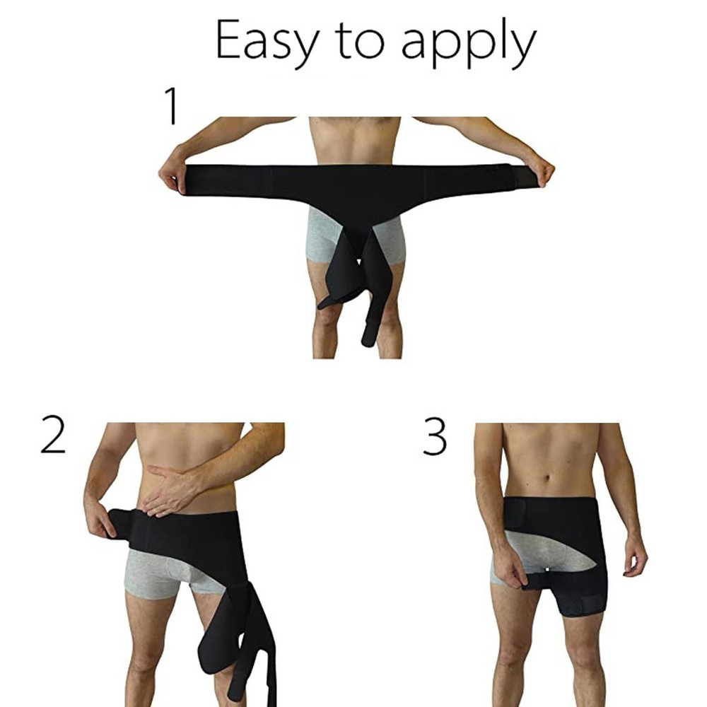 Groin Hip Brace Compression Wrap Support Belt Adjustable Thigh for Hamstring