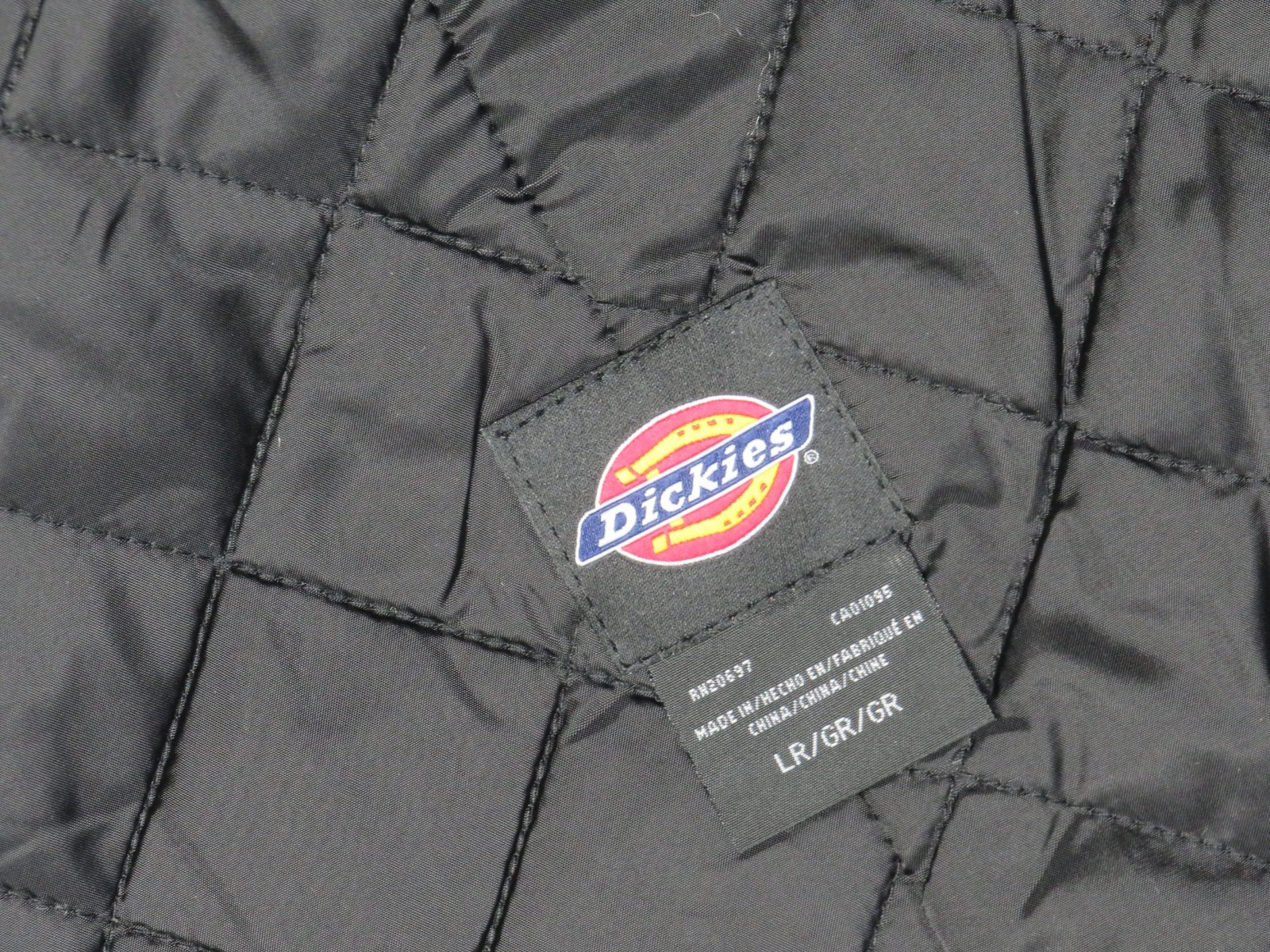 DICKIES LR LARGE BLACK BIB OVERALLS PREMIUM INSULATED DOUBLE KNEE CANVAS NEW NWT