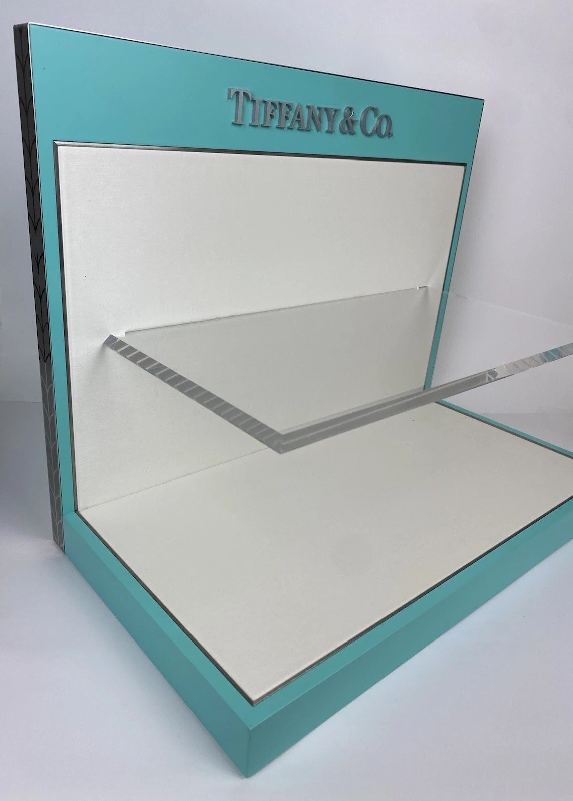 TIFFANY & CO COUNTER DISPLAY SHELF UNIT AUTHORIZED DEALER MADE IN ITALY