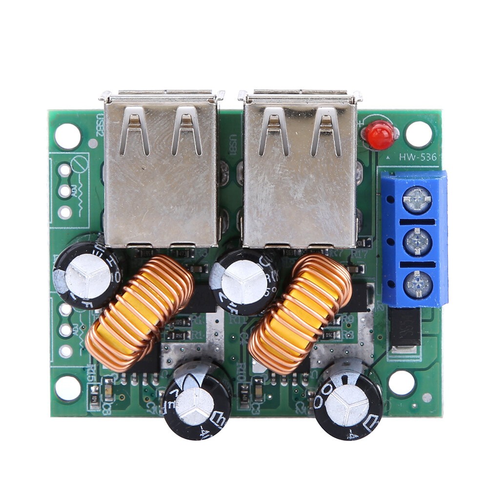 7-40V To 5V 3A 4 USB Interface Car Charger Module Step Down Board♡