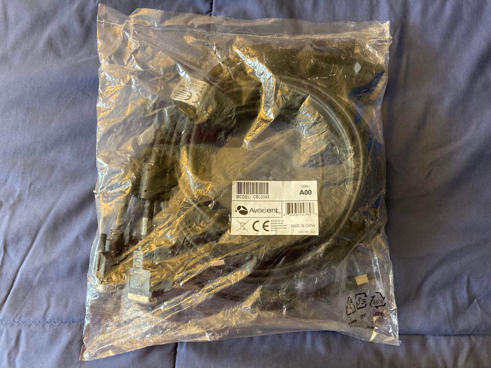 Avocent Cybex 12FT KVM Cable CBL0049 USB-B DVI-I Split Cable