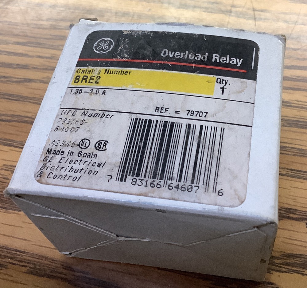 GENERAL ELECTRIC BRE2 OVERLOAD HEATER