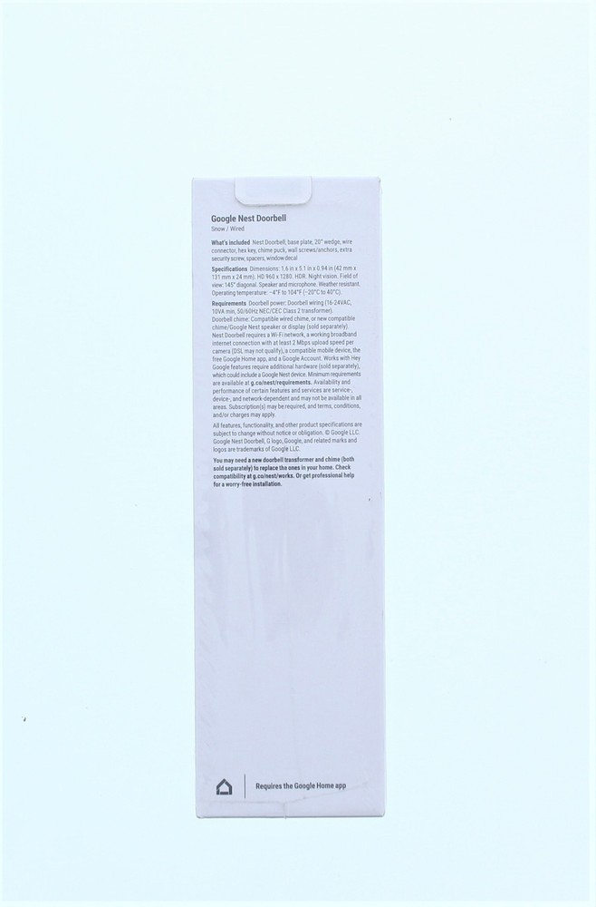 Google Nest Doorbell (wired)