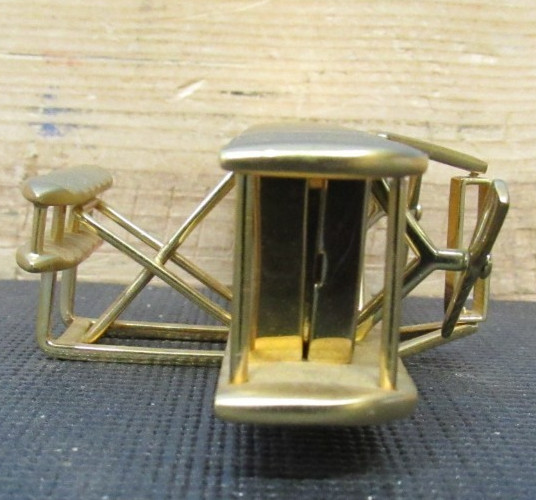 RARE Smithsonian Bulova Wright Brothers desktop twin clock