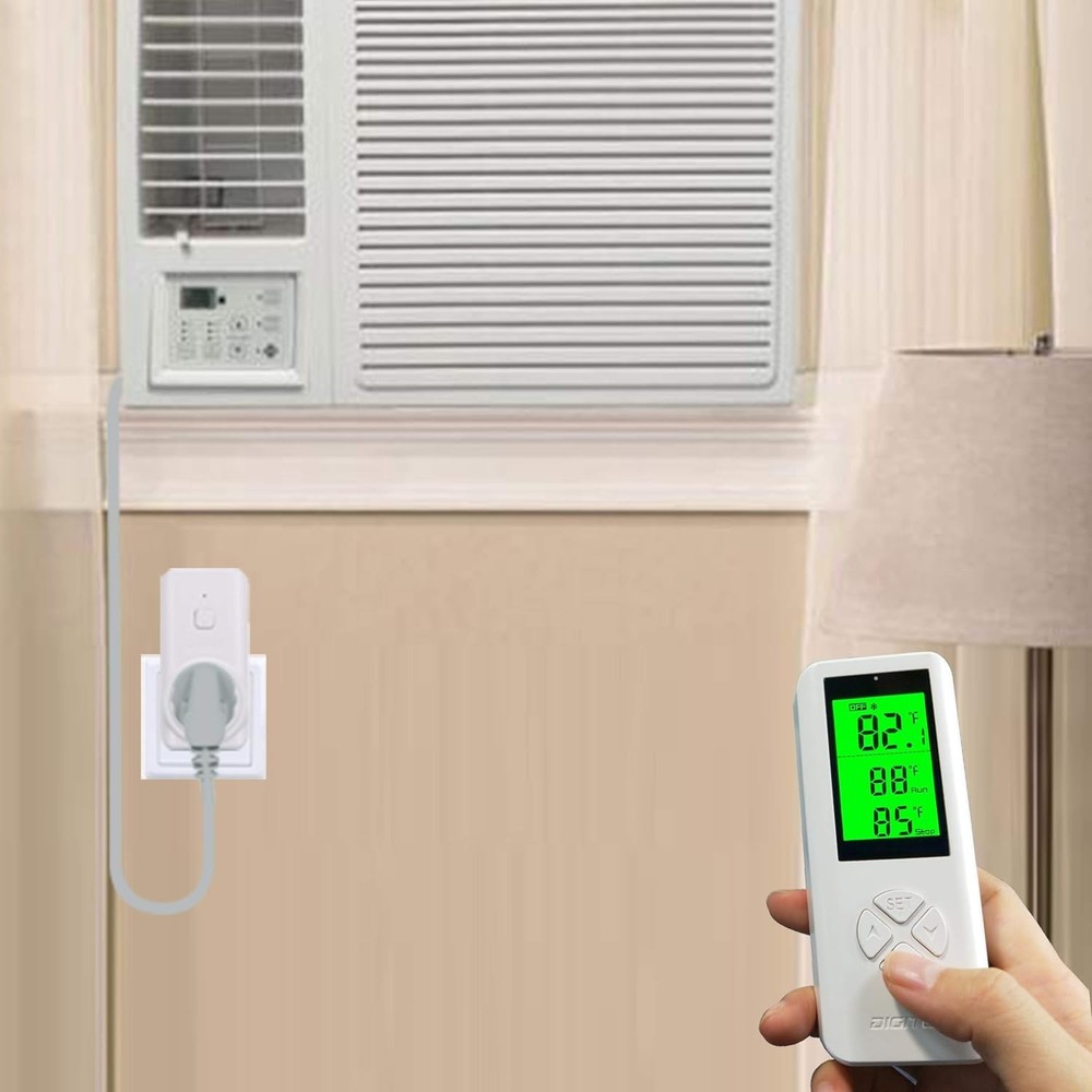 Wireless Temperature Controlled Outlet, Digital Plug in Thermostat White-100