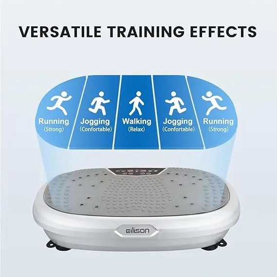 Eilison Vibration Platform Machine 5 Programs 99 Speeds Remote LCD 300 lbs Max