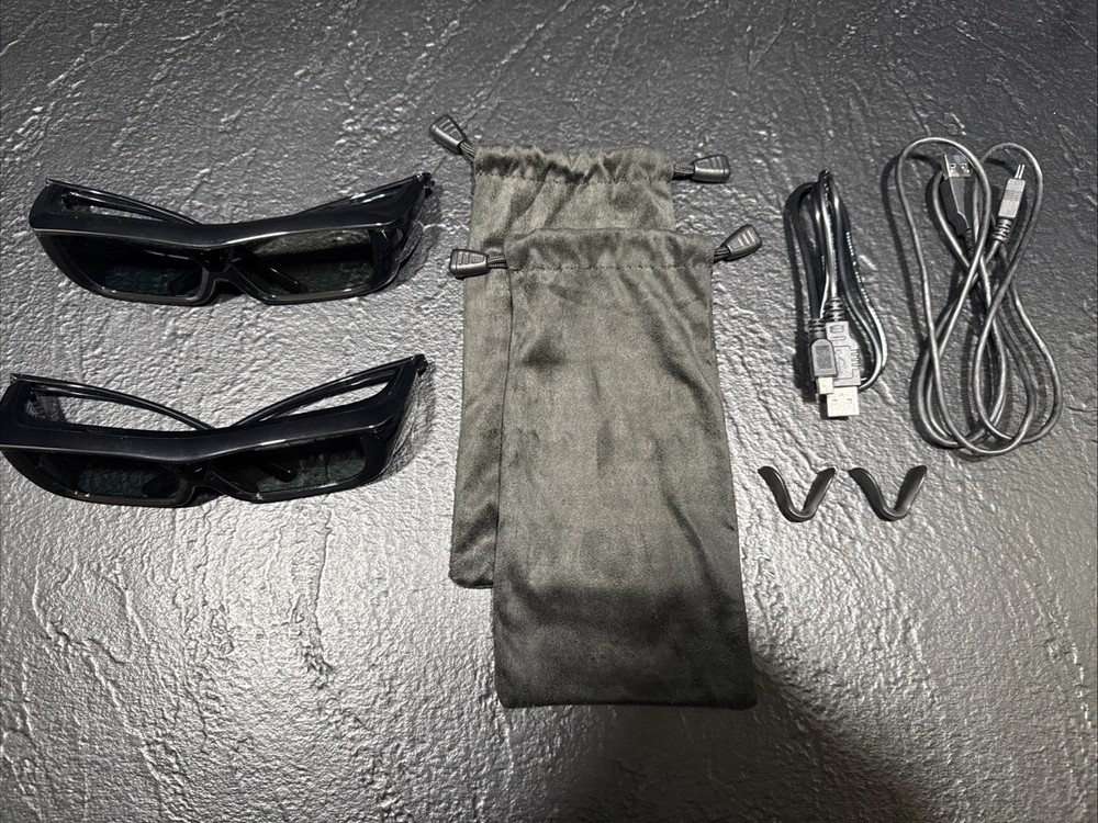 Sharp 3D Active Glasses Model AN-3DG20-B Sharp DC 5V (2-Pack)