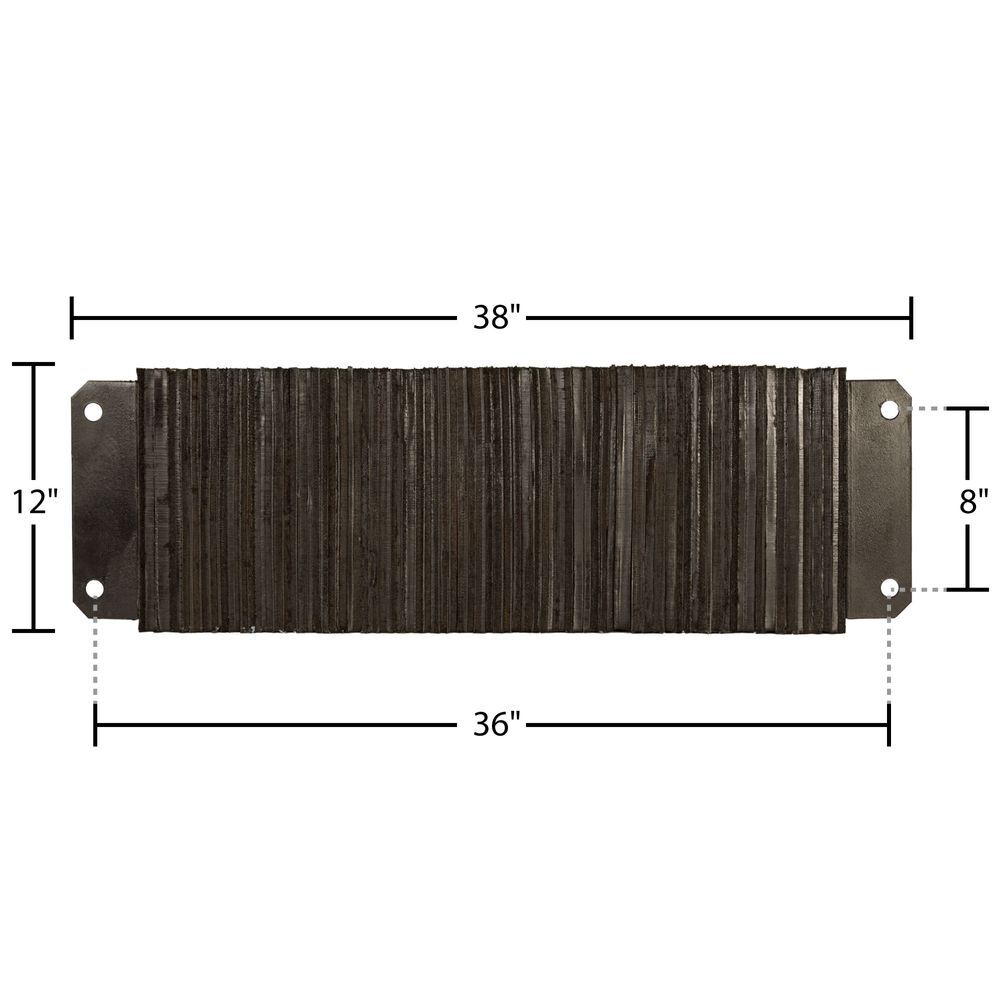 Rubber 4-1/2" Deep Horizontal Laminated Dock Bumper - 12" H x 36" W