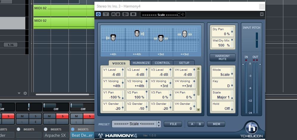 TC Powercore MK2 PCI Card with system 6000 plugins.