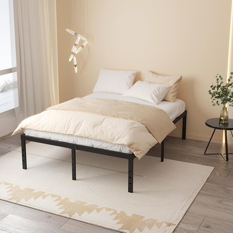 Metal Bed Frame Full Size Multi-Angle Support Easy Assembly Under Bed Storage US