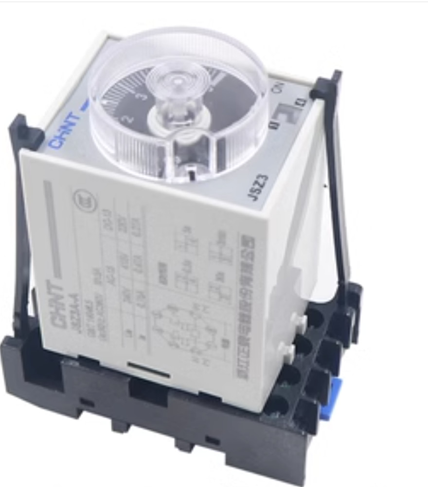 1 PCS JSZ3A-A 220VAC New CHINT Time Relay With base and hook