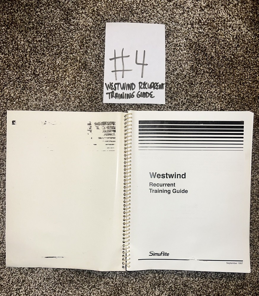 SimuFlite Westwind Recurrent Training Guide September 1997
