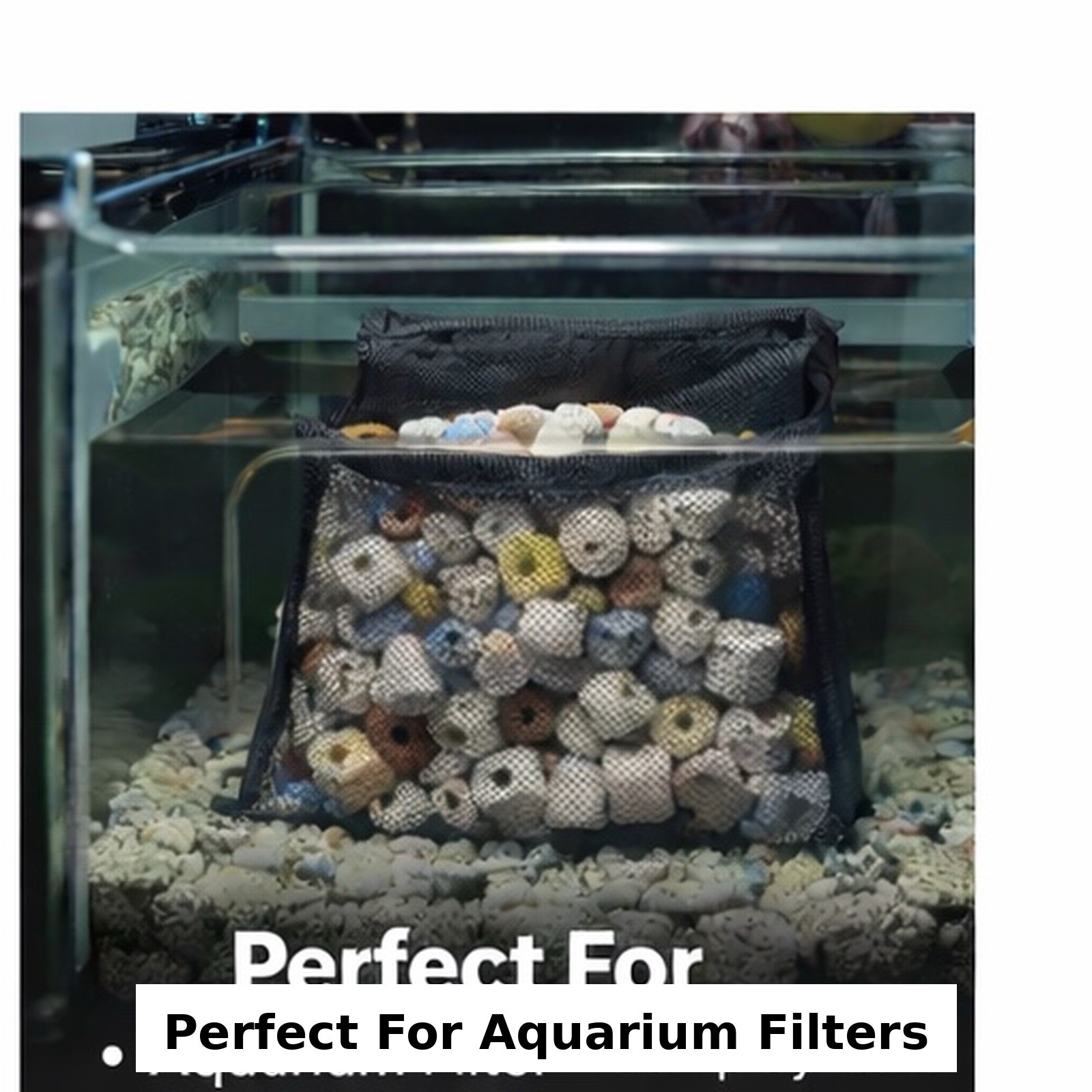 Aquarium Bio Filter Media 430g Ceramic Rings Fish Tank Mixed Filter Media