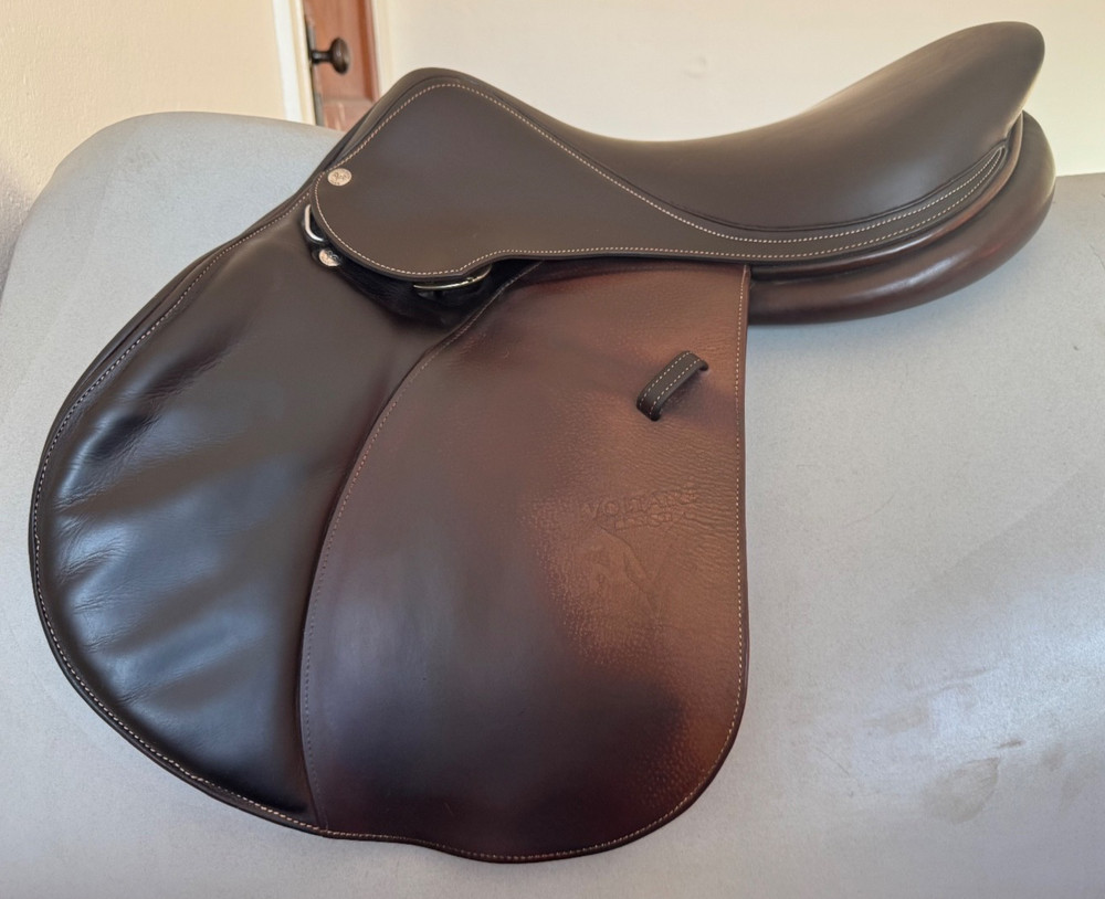 17.5" Voltaire Palm Beach PRO Saddle - 2AA Flaps - Grain / Buffalo