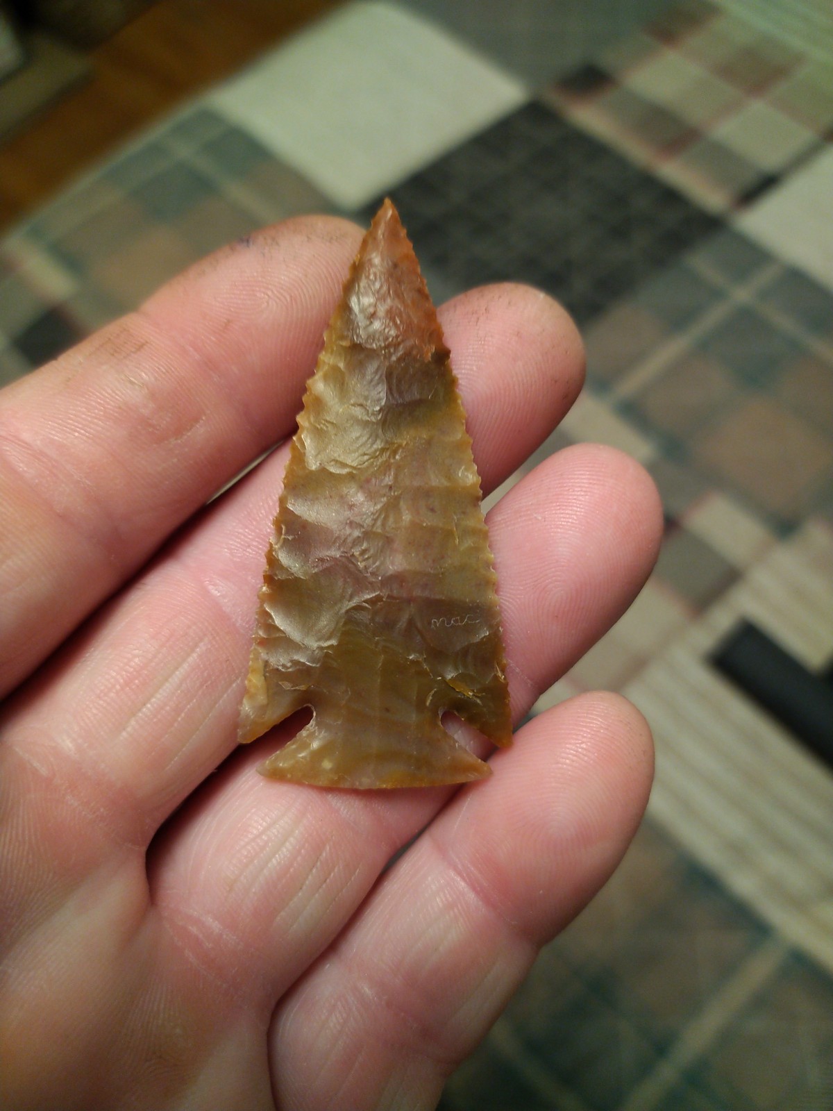 Corner Notch Ocean Wave Agate 2 1/2" x 1 1/8"