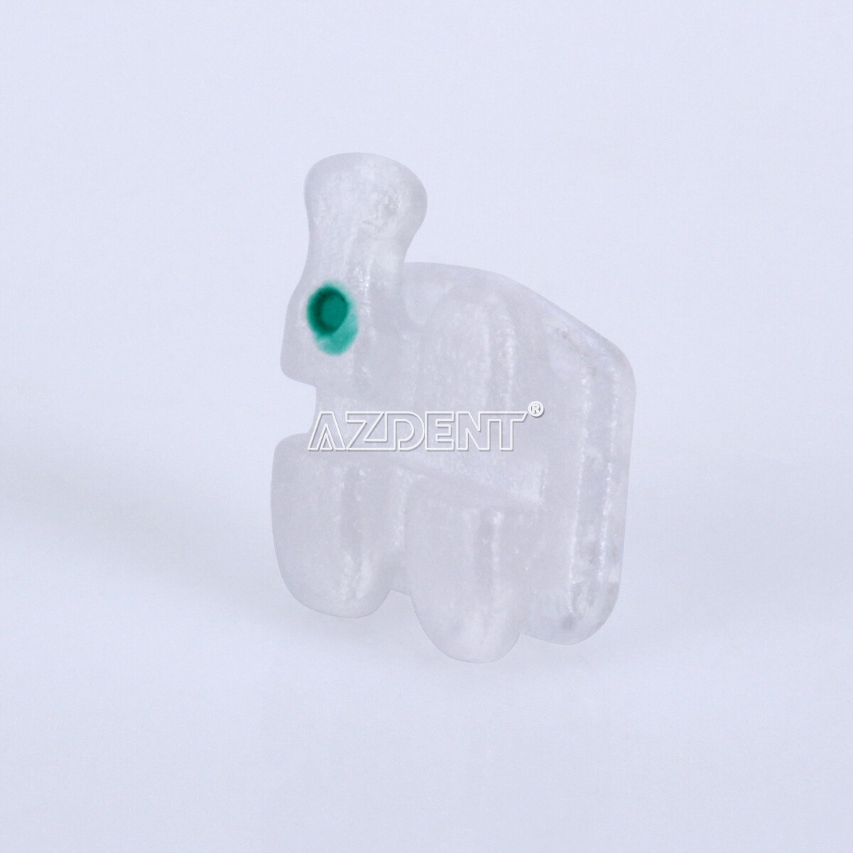 AZDENT Dental Orthodontic Clear Ceramic Bracket Braces Roth Slot.022 Hooks 3 4 5