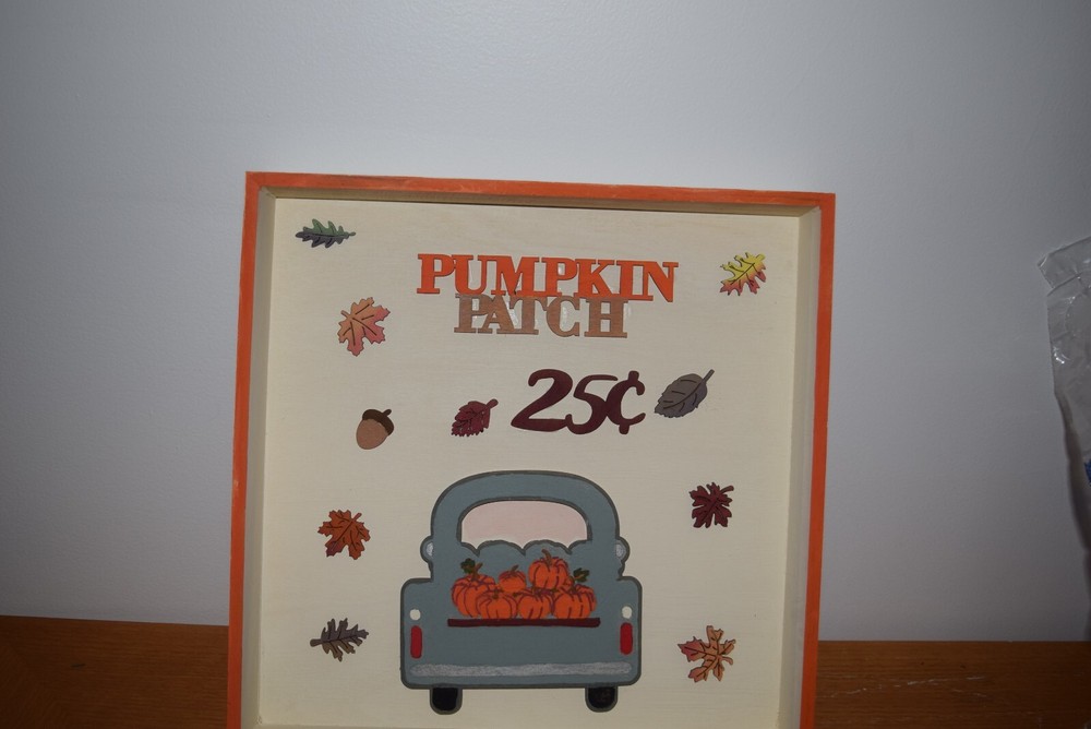Fall with Truck Shadow Box